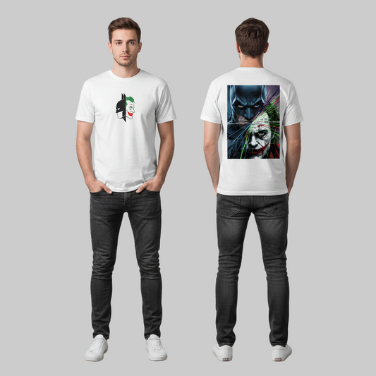 Batman Joker Split Yin-Yang Premium T-Shirt