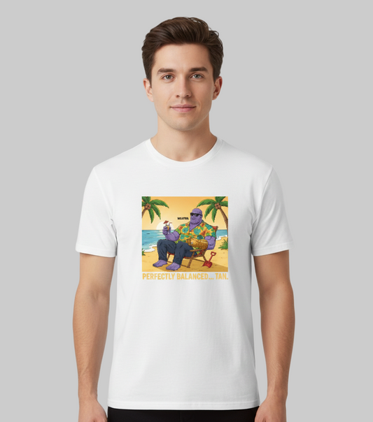 Perfectly Balanced Vacation Titan T-Shirt Men Beach Graphic Tee