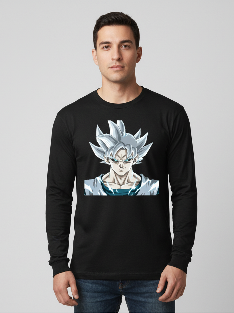 Ultra Instinct Sweatshirt Unisex Premium Regular Fit Anime Hoodie 400 GSM Silver Warrior Edition