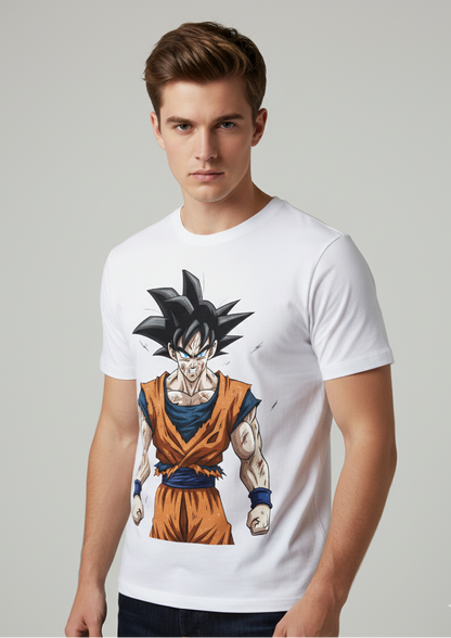 Super Saiyan Power Mode T-Shirt  100% Cotton Lycra Blend Anime Graphic Tee for Men & Women