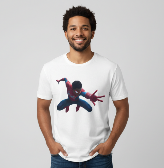 Miles Morales Spider-Verse Swing Tee Premium Superhero Streetwear